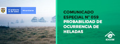 Probabilidad de ocurrencia de Heladas Meteorológicas