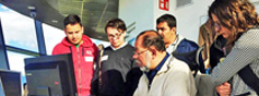 Estudiantes de la Universidad Nacional visitaron la oficina de meteorología aeronáutica del Ideam en la torre de control del Aeropuerto El Dorado