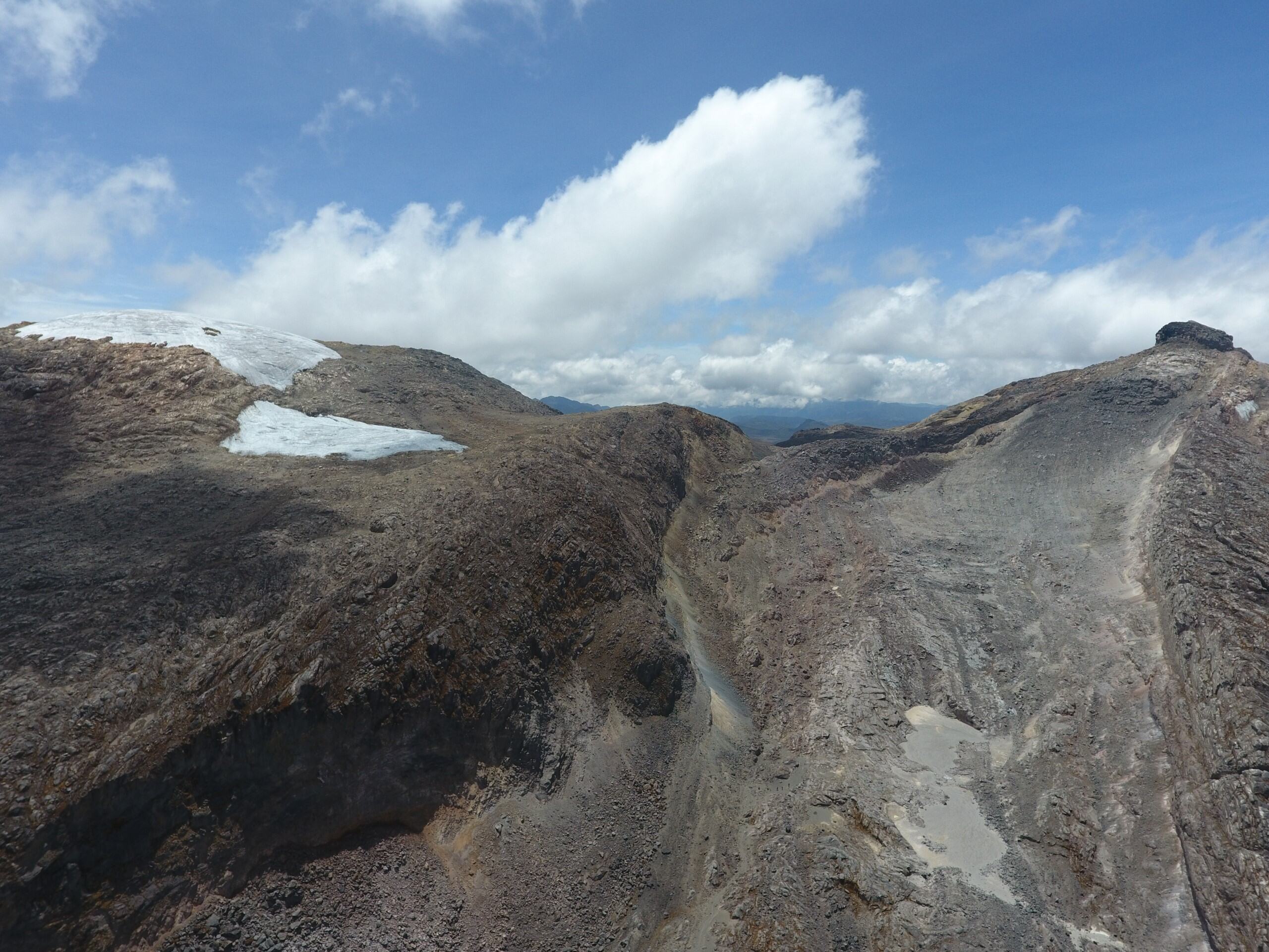 Fotografía. Extinción del glaciar Conejeras, Autor Andrés Cruz, 2024