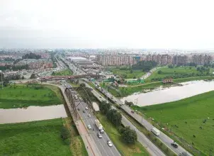 Bogotá, Calle 80 a la altura del Río Bogotá. Foto: Johan Luna, Ideam.