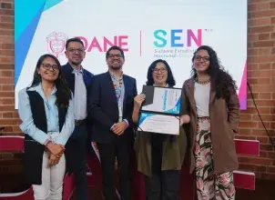 Ideam recibe la Certificación de Calidad Estadística del mapa de coberturas de la tierra de Colombia y se posiciona tercero en el Índice de Calidad Global Estadística del DANE
