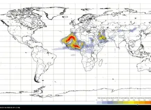Imagen de Dust Aerosol Copernicus Atmosphere Monitoring Service