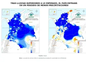 Tras lluvias superiores a lo esperado, el país entrará en un periodo de menos precipitaciones