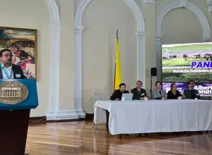 Fabio Bernal - Subdirector de Hidrología del Ideam en el foro “Río Bogotá: Vida, conexión y territorio.”