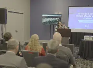 Directora del Ideam - Ghisliane Echeverry Prieto en el simposio HydrometLAC 2025 realizado en Miami, EE. UU.