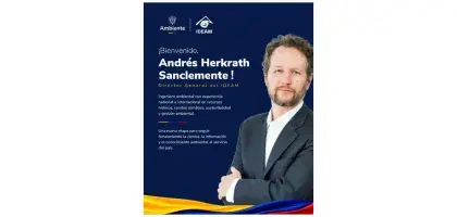 Andrés Herkrath Sanclemente asume como nuevo director general del Ideam