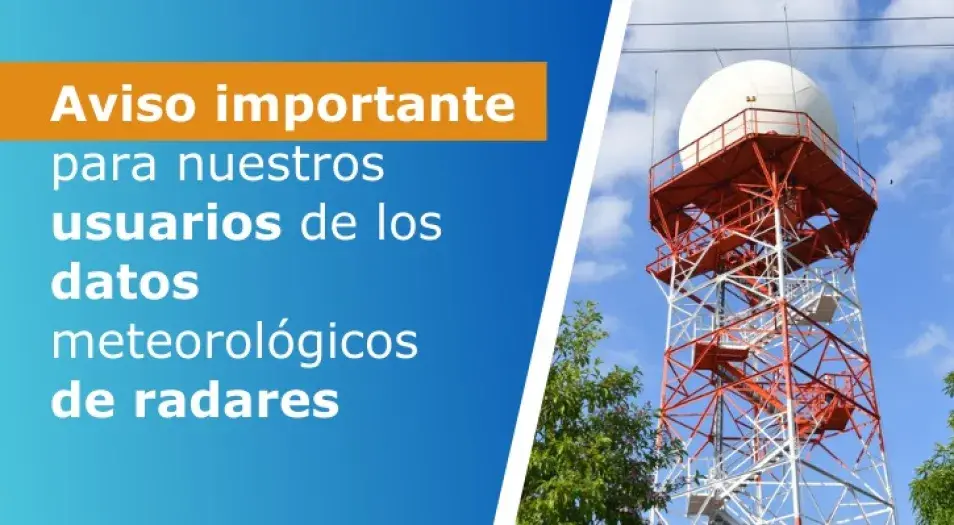 Restablecimiento de la visualización de información radares meteorológicos