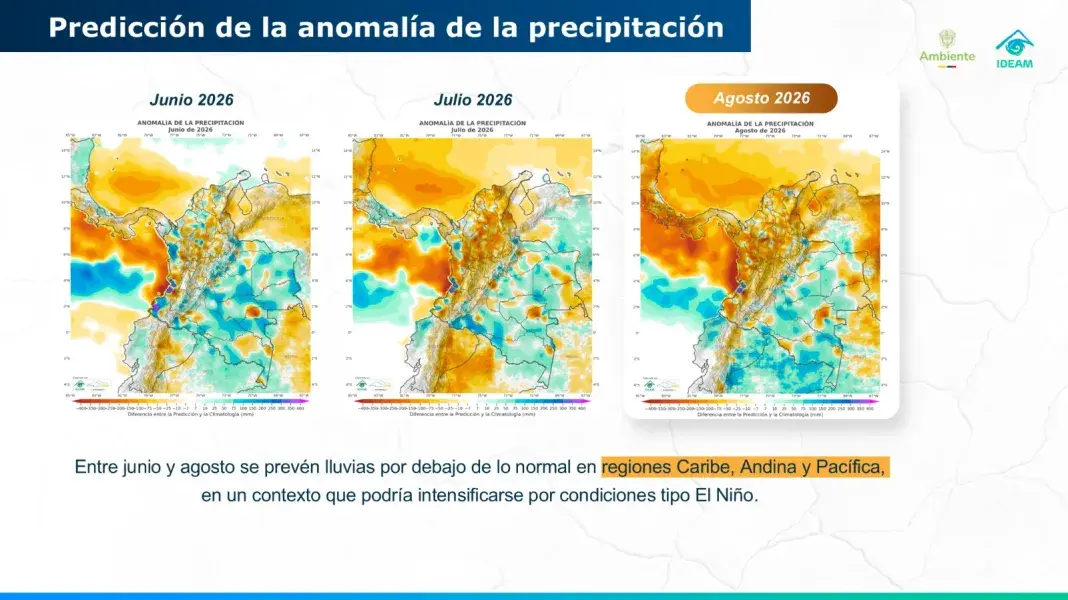 Gobierno nacional alerta por altas temperaturas y aumento en probabilidad de El Niño